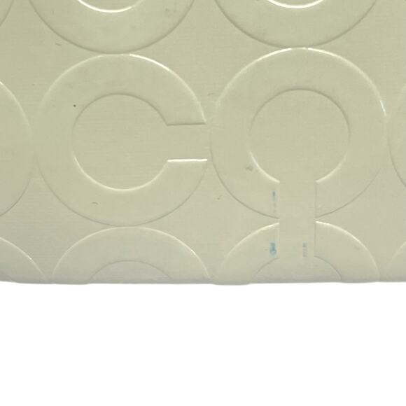 Coach Sunglass Case Clamshell Embossed Cream White - Picture 4 of 5